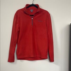 Eddie Bauer Men's Burnt Orange 1/4 Zip-Up Jacket